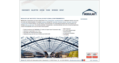 Desktop Screenshot of modular-hallen.de